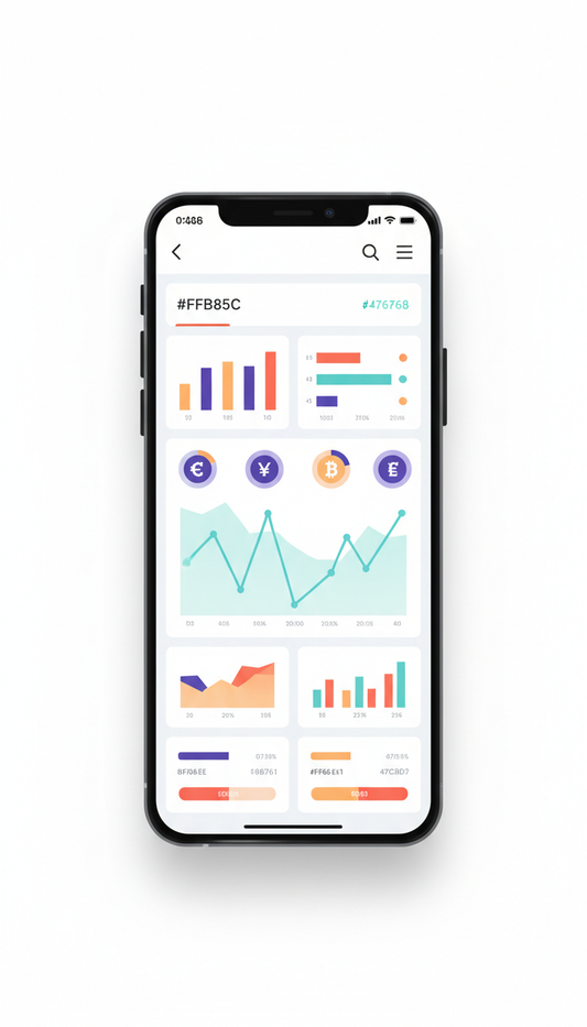 Crypto tracking interface mobile app
